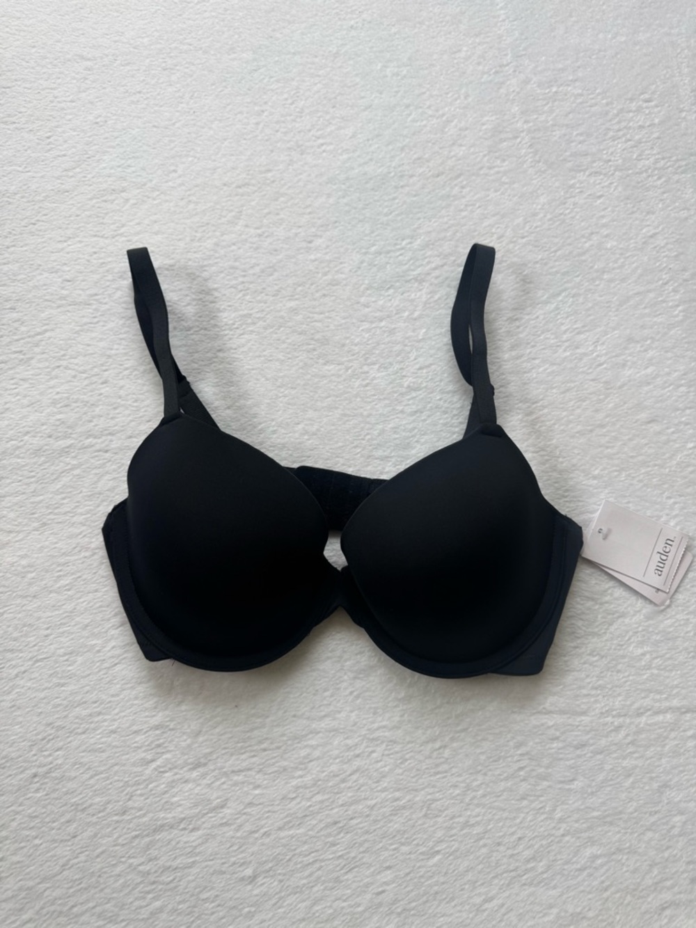 Auden Black Molded T-Shirt Bra with Underwire